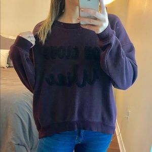 On Cloud Wine Sweater